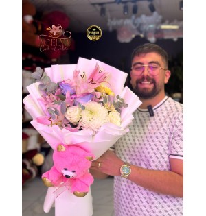 İthal Ayıcıklı Karışık Buket